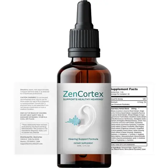 ZenCortex Bottle and Label